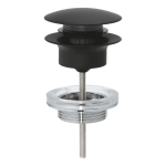 Valvula Desague Cerrado Push-Open Negro Mate Grohe  