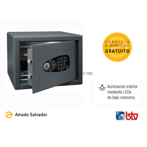 Caja fuerte sobreponer modelo E-1030 serie DECORA con cerradura electrónica BTV