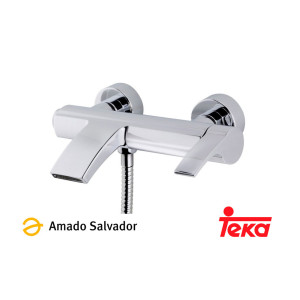 VITA mezclador monomando baño ducha tipo cascada cromo Teka