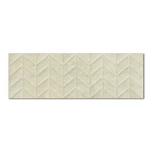 Revestimiento WORK beige Struttura Spike 3D 30x90cm pasta blanca Marazzi