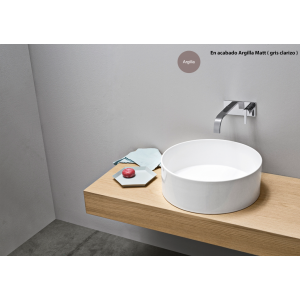 Lavabo sobre encimera OVVIO TONDO gris mate 36cm ¢ NIC DESIGN