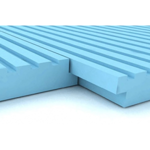 Panel Poliestireno Extruido Ranurado 1250x600mm espesor 40mm aislamiento termico