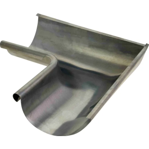 Inglete Canalon Semicircular Exterior 280 Zinc Natural 
