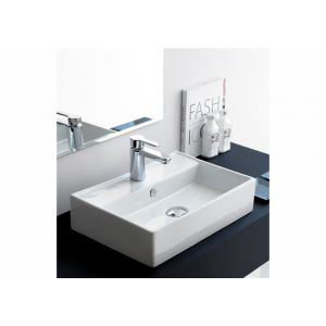 Lavabo TURIN sobre encimera o suspendido blanco