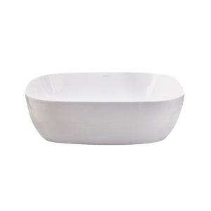 Lavabo OLEA sobre encimera blanco rectangular