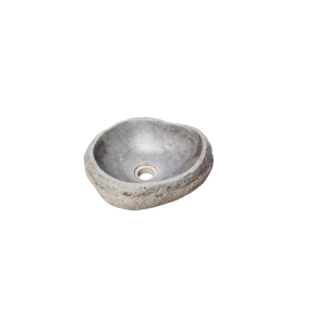 Lavabo RIO piedra sobre encimera ovalado