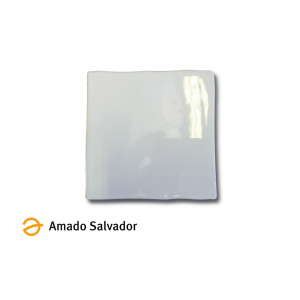 Revestimiento Manises blanco brillo artesanal 13x13
