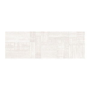 Revestimiento SALINES decor white satinado 33,3x100cm (slim) pasta blanca Peronda