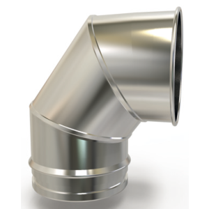 Codo 90º Para Tubo Acero Inoxidable Diam 150mm Convesa 