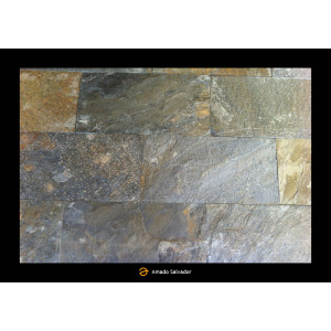 Piedra Natural Pizarra India calibrada 30x60cm Deoli Green