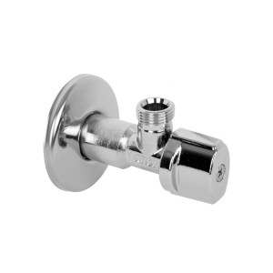 Llave de corte A-80 MAC 1/2 Mx3/8 M Cromo