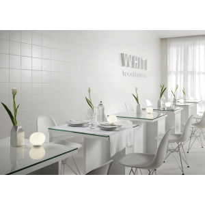 Revestimiento blanco mate liso 20x20cm