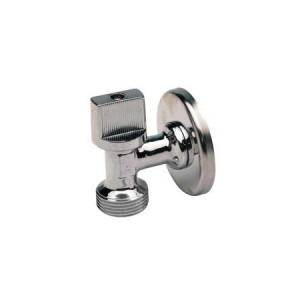 Valvula para lavadora y lavavajillas acabado cromo