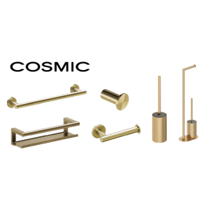 Accesorios baño serie Architect S+ Oro Cepillado de Cosmic