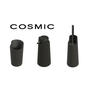 Accesorios baño Avenir en Negro Natur de Cosmic