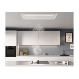 Campana extractora techo METZ MAXI LED STRIP II cristal Blanco 120x60cm, Thermex