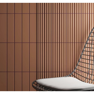 Revestimiento relieve COSTA NOVA ONDA Terra Matt 5x20cm de Equipe