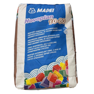 Mortero cementoso NOVOPLAN 10-80 autonivelante 25KG
