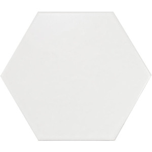 Pavimento HEXATILE BLANCO MATE porcelanico 17,5x20cm Equipe