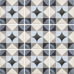 Pavimento ART NOUVEAU PALAIS BLUE 20X20CM Equipe Cerámicas