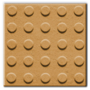 Baldosa hidráulica de hormigon 25 boton 20x20x3cm amarillo