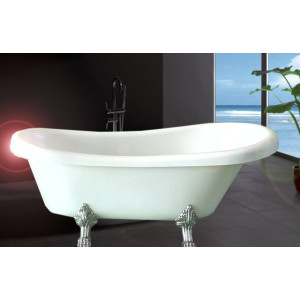 Bañera exenta acrílica reforzada EPOCA 170x80 cm blanco brillo