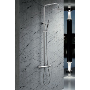 Columna de ducha con rociador redondo Line