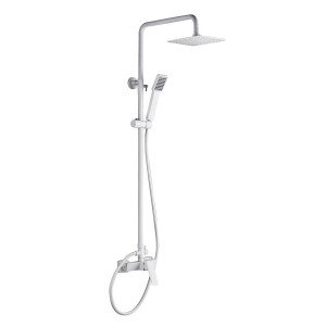Conjunto Art columna de ducha blanco mate