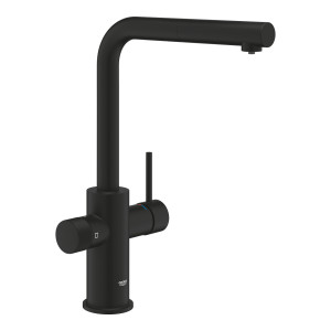 Monomando GROHE BLUE PURE MINTA negro mate de fregadero