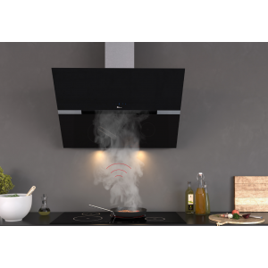 Campana extractora a pared PRESTON LUX VOICELINK 90 cm Negro Thermex