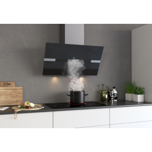 Campana extractora pared MINI PRESTON II 60cm negra Thermex
