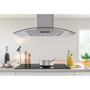 Campana extractora isla DERBY II Inox/Cristal 90x60cm, Thermex