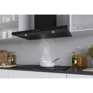 Campana extractora a pared HARWICH II Negro 90cm sin motor, Thermex