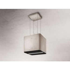 Campana extractora suspendida isla PIX CONCRETE/F/42 cm efecto cemento Elica