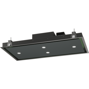 Campana extractora techo METZ MAXI II cristal Negro 120x60cm, Thermex