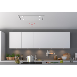 Campana extractora encastrable techo NEWCASTLE medio 90cm blanca