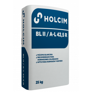 Cemento Blanco Holcim 25KG CEM II B-L 42,5R