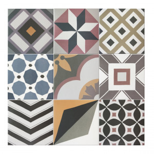 Pavimento CAPRICE PATCHWORK COLOURS 20x20cm Equipe Cerámicas