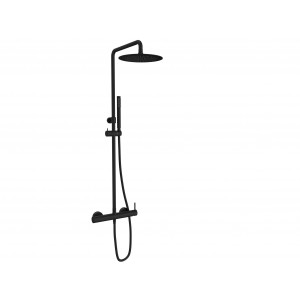 Columna de ducha negro mate serie Loop Sanycces