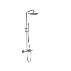 Columna de ducha niquel cepillado serie Loop Sanycces