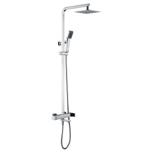 Conjunto de columna baño/ducha Mikonos en acabado Cromo BDF016-B