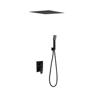 Conjunto de ducha empotrado Kea Negro Mate GET015/NG
