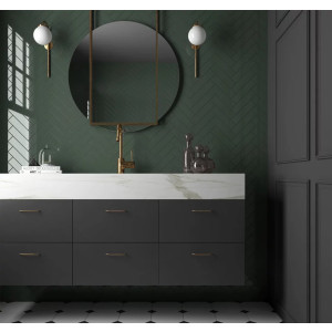 Revestimiento COSTA NOVA Laurel Green Gloss 5x20cm Equipe Cerámicas