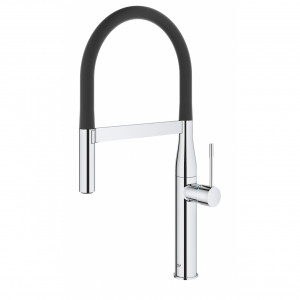 Grifo de fregadero ESSENCE semiprofesional cromo / negro Grohe