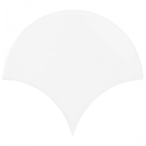 Revestimiento SCALE FAN WHITE 10,6X12cm Equipe Cerámicas