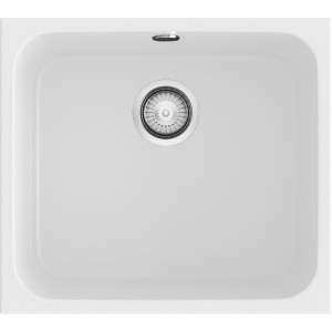 Fregadero Poalgi Essenzial 50 blanco bajo encimera una cubeta