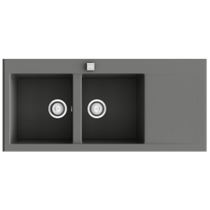 Fregadero SHIRA507 concret brillo bajo encimera 1063x390mm