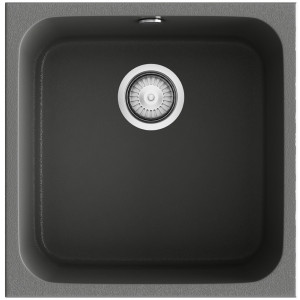 Fregadero Gandia 40 concret mate sobre encimera 400x405mm