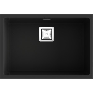 Fregadero ZIE60 Negro brillo bajo encimera 650x450x200mm