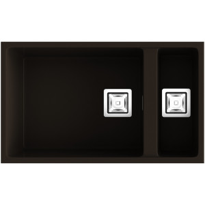 Fregadero ZIE70 1 1/2 Brown brillo bajo encimera 700x400x200mm